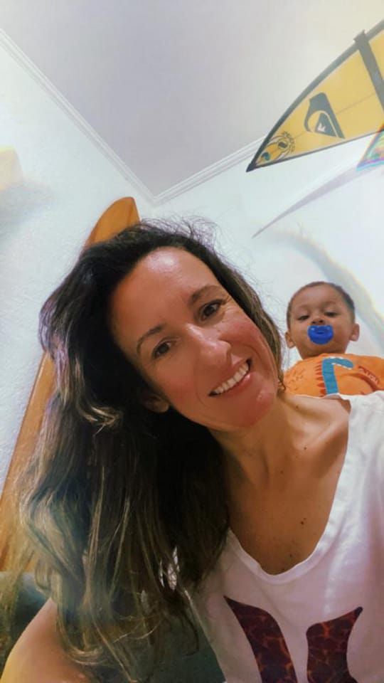 Debora Palazon e seu Filho